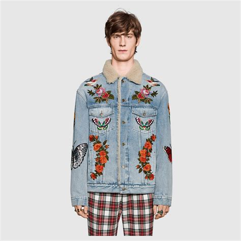 gucci jean jackets men's